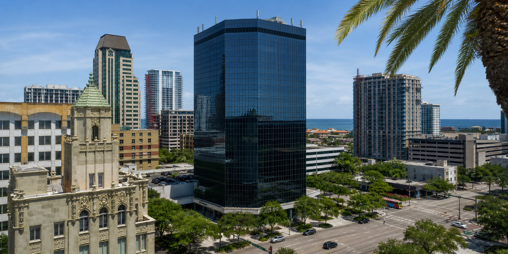 Downtown St Petersburg office tower near Lighthouse Development Partners headquarters